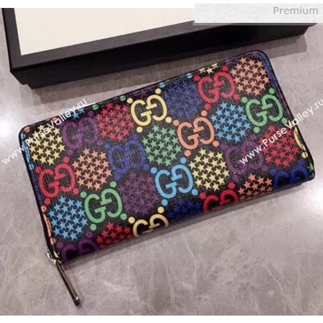 Gucci GG Psychedelic Zip Around Wallet 601079 2020 (DLH-20043044)