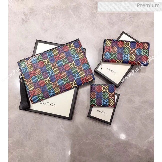 Gucci GG Psychedelic Zip Around Wallet 601079 2020 (DLH-20043044)