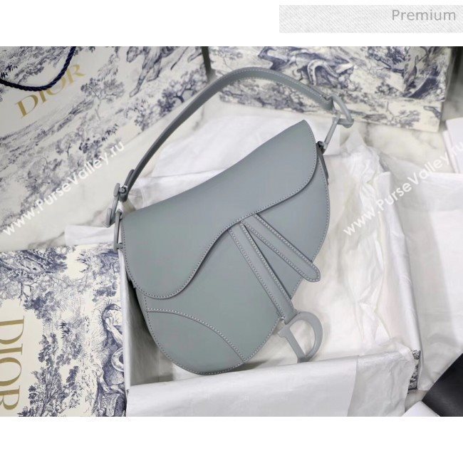 Dior Gray Stone Saddle Matte Calfskin Bag 2020 (XXG-20042941)
