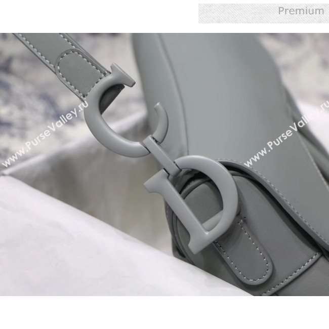 Dior Gray Stone Saddle Matte Calfskin Bag 2020 (XXG-20042941)