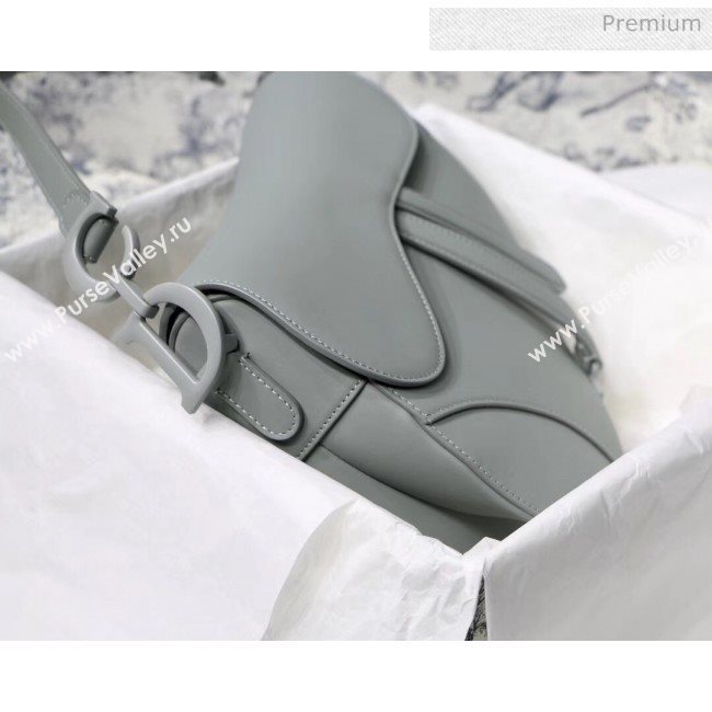 Dior Gray Stone Saddle Matte Calfskin Bag 2020 (XXG-20042941)