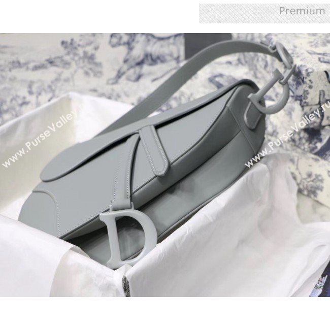 Dior Gray Stone Saddle Matte Calfskin Bag 2020 (XXG-20042941)