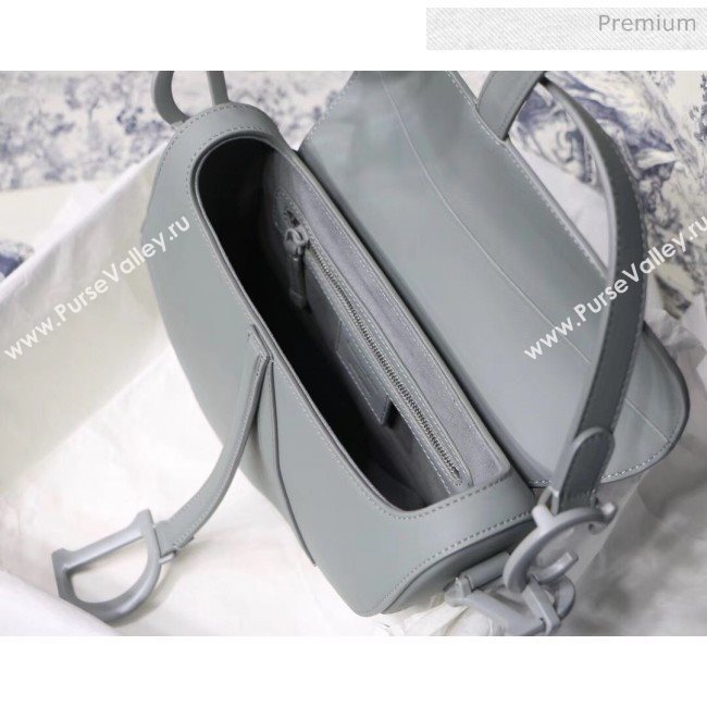 Dior Gray Stone Saddle Matte Calfskin Bag 2020 (XXG-20042941)