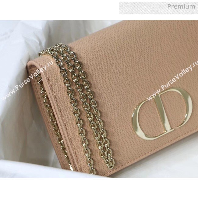 Dior 30 Montaigne Grainy Calfskin 2-in-1 Pouch Nude Pink 2020 (XXG-20043022)