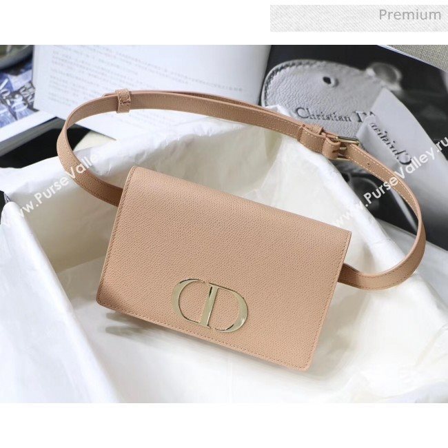 Dior 30 Montaigne Grainy Calfskin 2-in-1 Pouch Nude Pink 2020 (XXG-20043022)