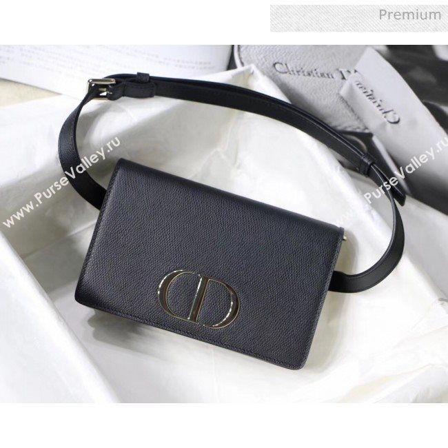 Dior 30 Montaigne Grainy Calfskin 2-in-1 Pouch Black 2020 (XXG-20043023)