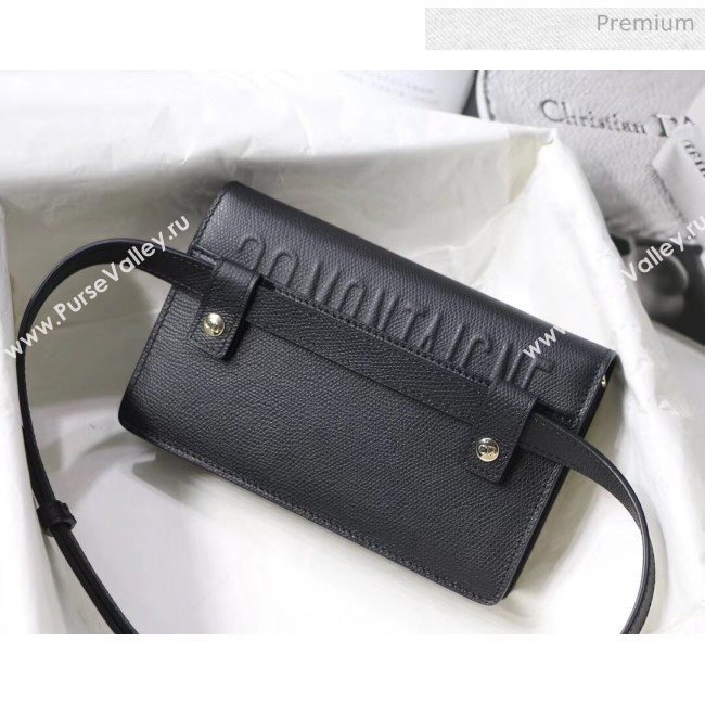 Dior 30 Montaigne Grainy Calfskin 2-in-1 Pouch Black 2020 (XXG-20043023)