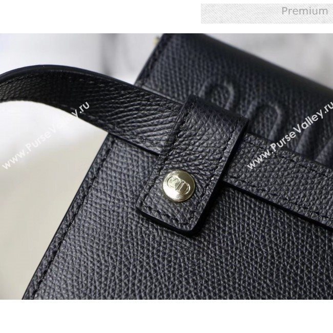 Dior 30 Montaigne Grainy Calfskin 2-in-1 Pouch Black 2020 (XXG-20043023)