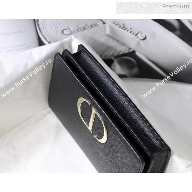 Dior 30 Montaigne Grainy Calfskin 2-in-1 Pouch Black 2020 (XXG-20043023)