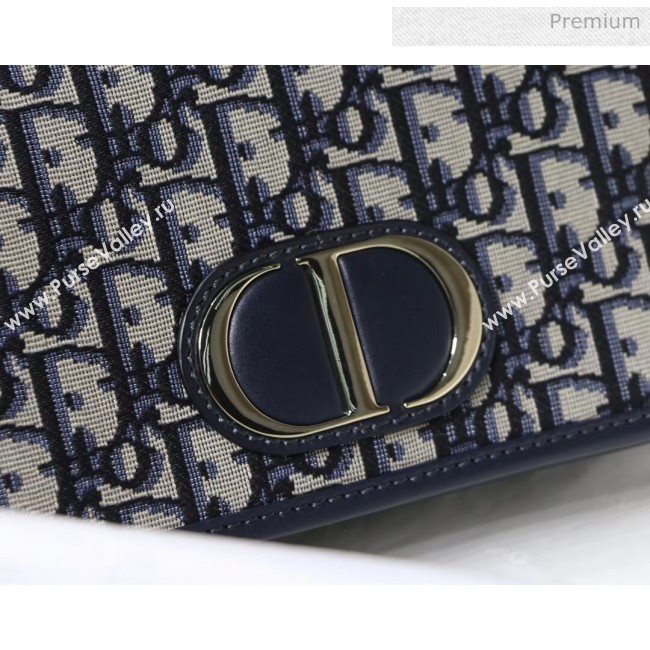 Dior 30 Montaigne 2-in-1 Pouch in Oblique Canvas Blue 2020 (XXG-20043025)