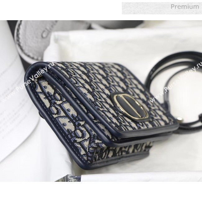 Dior 30 Montaigne 2-in-1 Pouch in Oblique Canvas Blue 2020 (XXG-20043025)