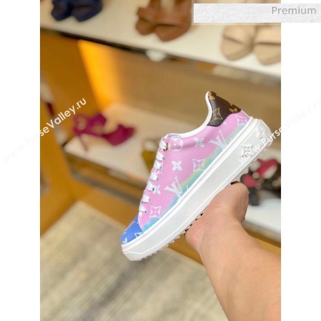 Louis Vuitton LV Escale Time Out Sneaker in Monogram Canvas Pink 2020 (SY-20050201)