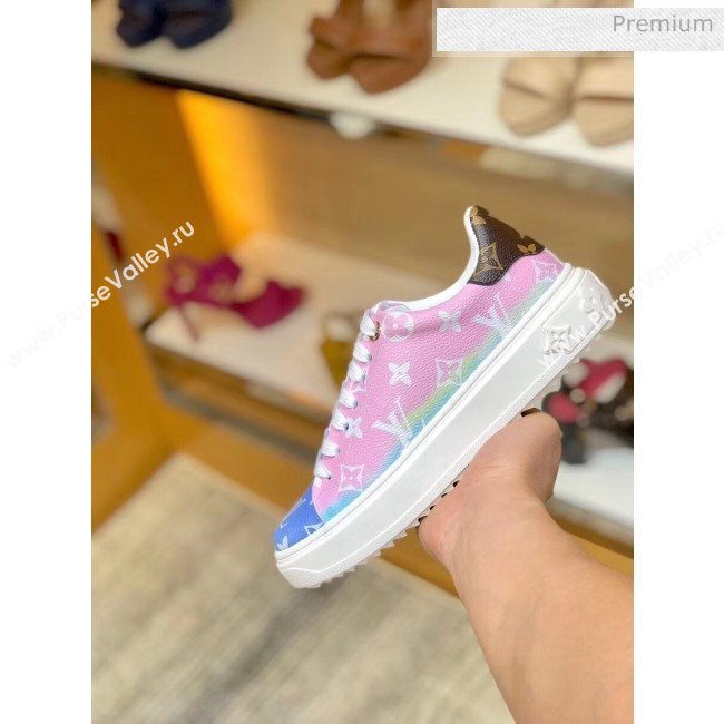 Louis Vuitton LV Escale Time Out Sneaker in Monogram Canvas Pink 2020 (SY-20050201)