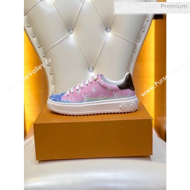 Louis Vuitton LV Escale Time Out Sneaker in Monogram Canvas Pink 2020 (SY-20050201)