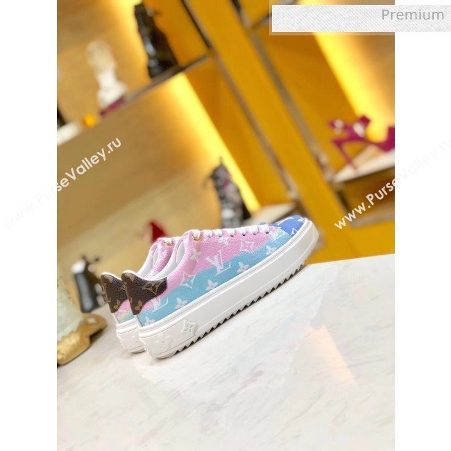 Louis Vuitton LV Escale Time Out Sneaker in Monogram Canvas Pink 2020 (SY-20050201)