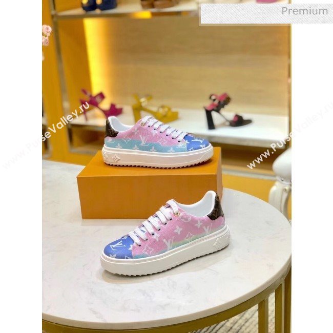 Louis Vuitton LV Escale Time Out Sneaker in Monogram Canvas Pink 2020 (SY-20050201)