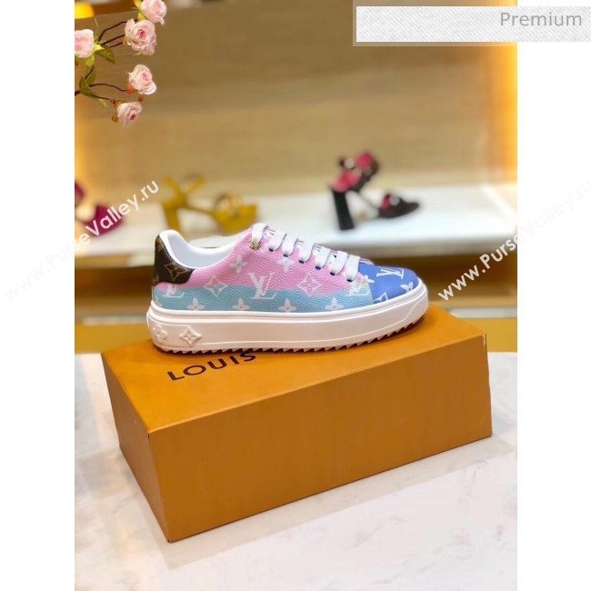 Louis Vuitton LV Escale Time Out Sneaker in Monogram Canvas Pink 2020 (SY-20050201)