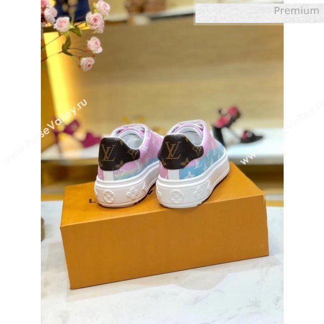 Louis Vuitton LV Escale Time Out Sneaker in Monogram Canvas Pink 2020 (SY-20050201)