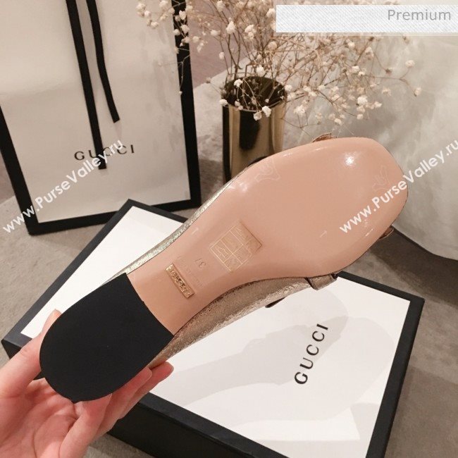 Gucci Metallic Leather GG Fringe Pumps 408208 Silver 2019 (KL-0022526)