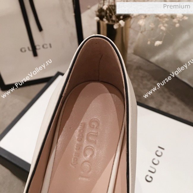 Gucci Leather GG Fringe Pumps 408208 White 2019 (KL-0022525)