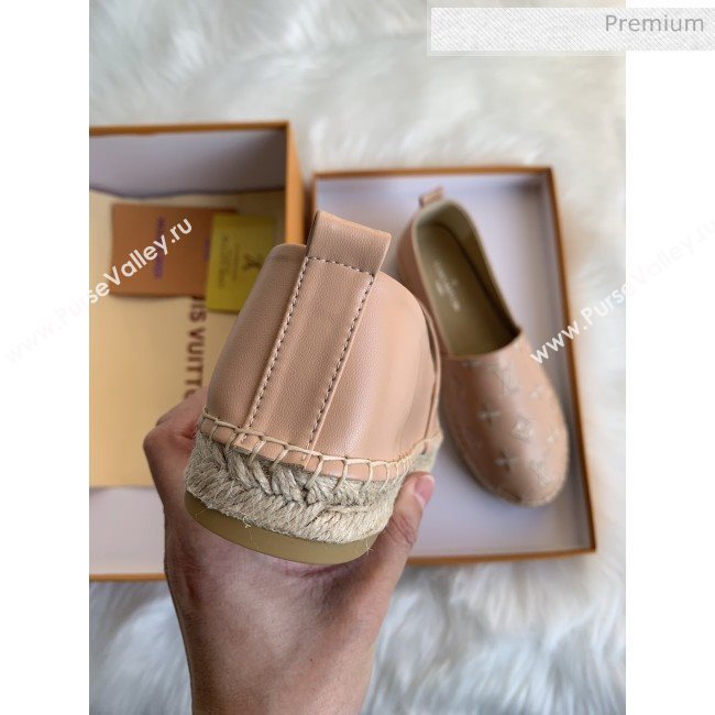 Louis Vuitton Monogram Embroidered Espadrilles Apricot 2019 (For Women and Men) (MD-0022502)