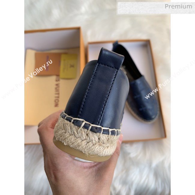 Louis Vuitton Monogram Embroidered Espadrilles Blue 2019 (For Women and Men) (MD-0022503)