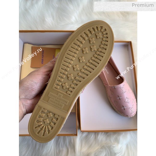 Louis Vuitton Monogram Embroidered Espadrilles Pink 2019 (For Women and Men) (MD-0022501)