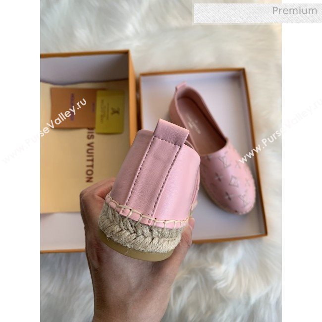 Louis Vuitton Monogram Embroidered Espadrilles Pink 2019 (For Women and Men) (MD-0022501)