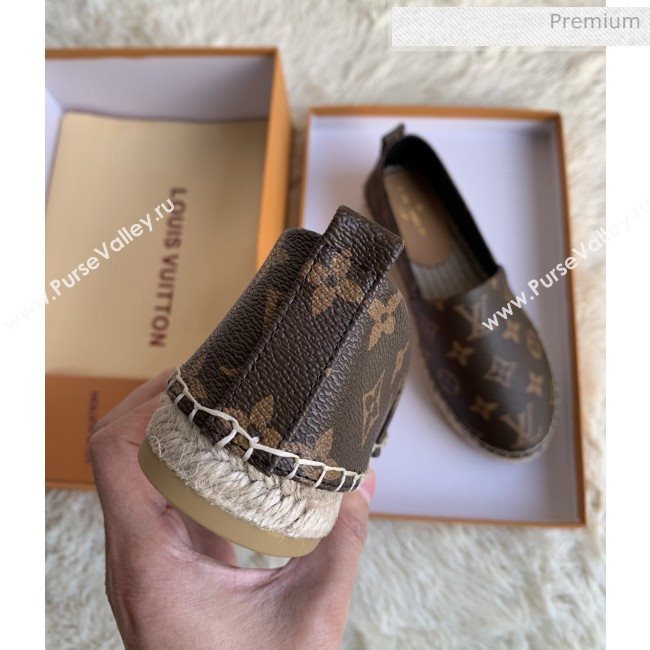 Louis Vuitton Monogram Espadrilles Dark Coffee 2019 (For Women and Men) (MD-0022506)