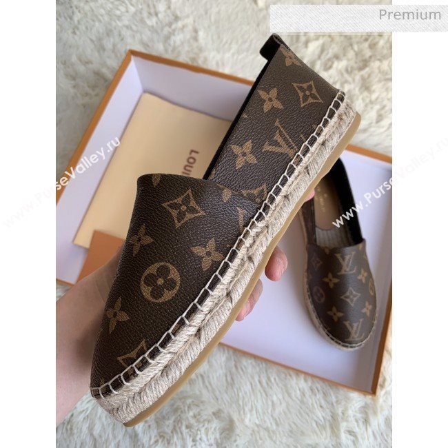 Louis Vuitton Monogram Espadrilles Dark Coffee 2019 (For Women and Men) (MD-0022506)