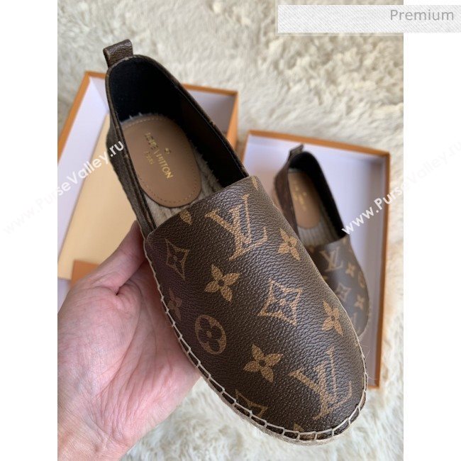 Louis Vuitton Monogram Espadrilles Dark Coffee 2019 (For Women and Men) (MD-0022506)