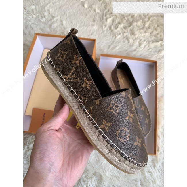 Louis Vuitton Monogram Espadrilles Dark Coffee 2019 (For Women and Men) (MD-0022506)