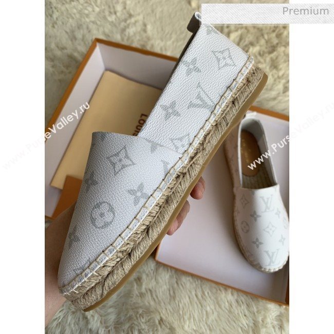 Louis Vuitton Monogram Espadrilles White 2019 (For Women and Men) (MD-0022510)