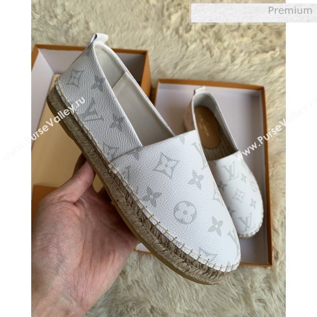 Louis Vuitton Monogram Espadrilles White 2019 (For Women and Men) (MD-0022510)