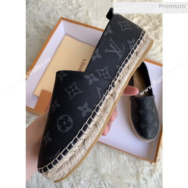 Louis Vuitton Monogram Espadrilles Black 02 2019 (For Women and Men) (MD-0022508)