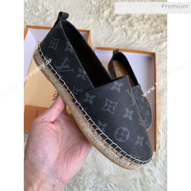 Louis Vuitton Monogram Espadrilles Black 02 2019 (For Women and Men) (MD-0022508)