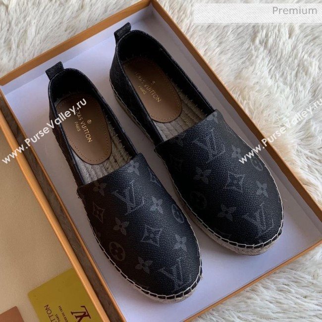 Louis Vuitton Monogram Espadrilles Black 02 2019 (For Women and Men) (MD-0022508)