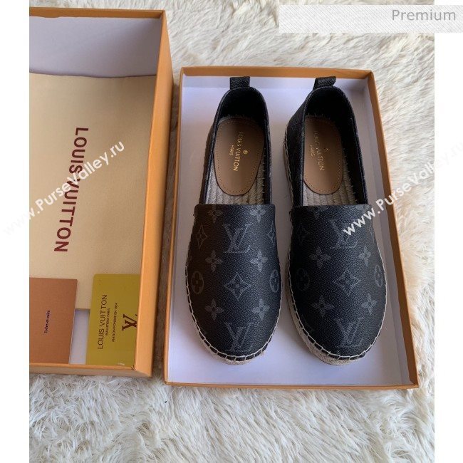 Louis Vuitton Monogram Espadrilles Black 02 2019 (For Women and Men) (MD-0022508)