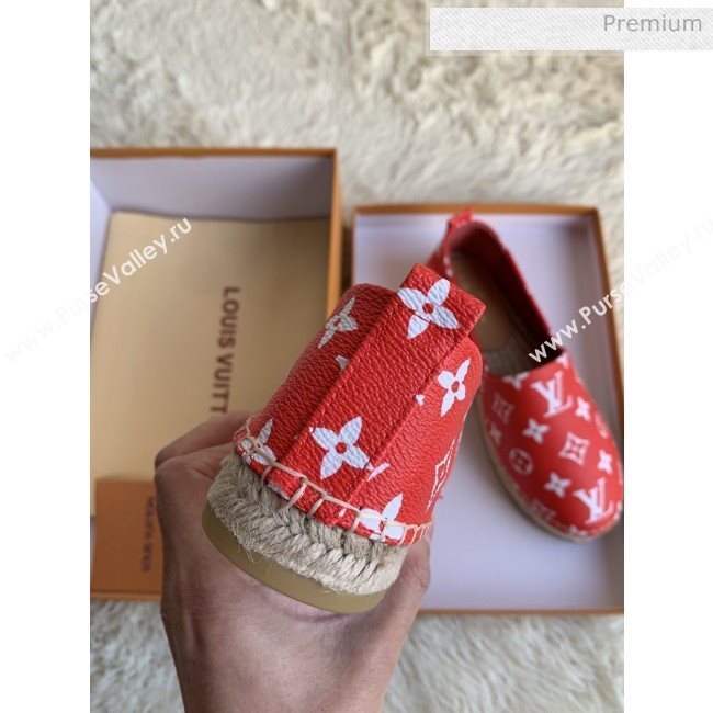 Louis Vuitton Monogram Espadrilles Red 2019 (For Women and Men) (MD-0022509)