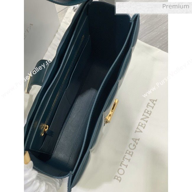 Bottega Veneta Marie Quilted Calfskin Slim Padded Shoulder Bag Blue 2019  (MS-0030210)