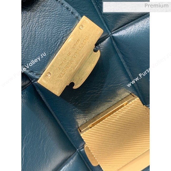 Bottega Veneta Marie Quilted Calfskin Slim Padded Shoulder Bag Blue 2019  (MS-0030210)