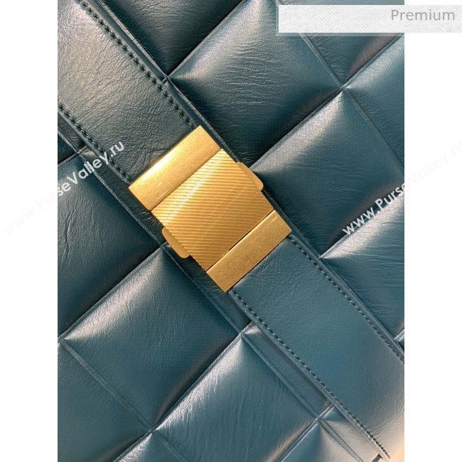 Bottega Veneta Marie Quilted Calfskin Slim Padded Shoulder Bag Blue 2019  (MS-0030210)