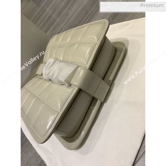 Bottega Veneta Marie Quilted Calfskin Slim Padded Shoulder Bag White 2019  (MS-0030209)