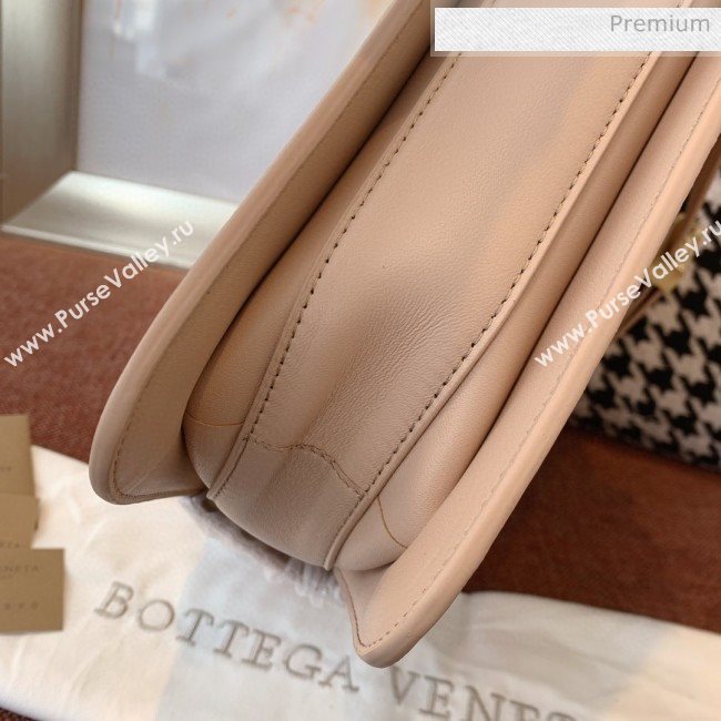 Bottega Veneta Marie Lambskin Slim Padded Shoulder Bag Nude 2019  (MS-0030213)