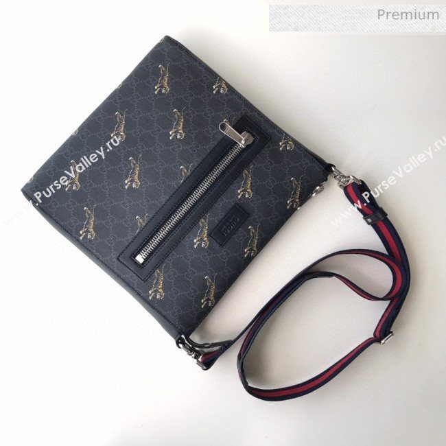 Gucci Bestiary GG Canvas Messenger Bag with Tigers Print 474137 2019 (DLH-0030304)