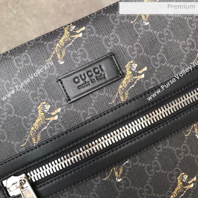 Gucci Bestiary GG Canvas Messenger Bag with Tigers Print 474137 2019 (DLH-0030304)