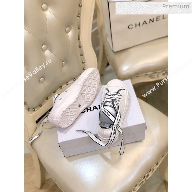 Chanel x Converse Contrasting Trim Canvas Sneakers White 2020 (SY-0030321)