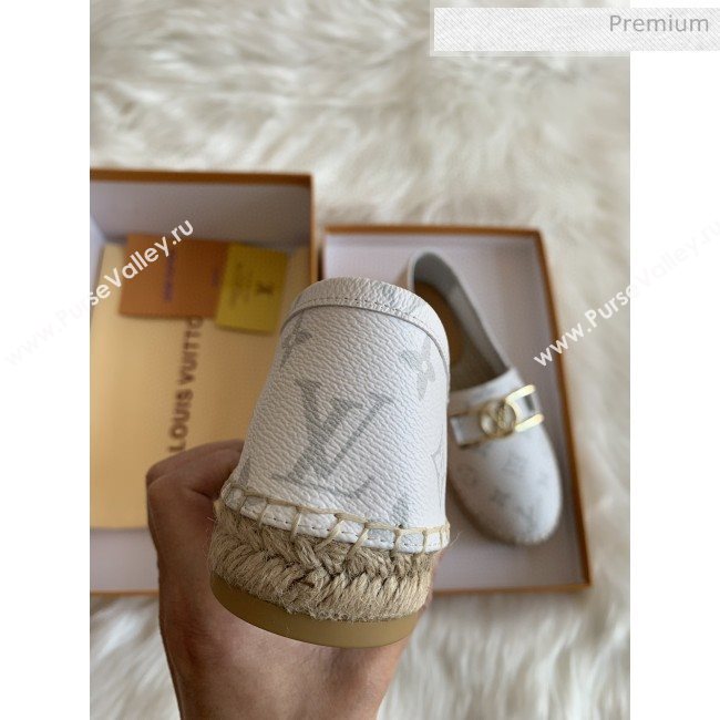 Louis Vuitton Monogram Framed Logo Espadrilles White 2020 (HB-0030330)