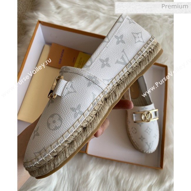 Louis Vuitton Monogram Framed Logo Espadrilles White 2020 (HB-0030330)