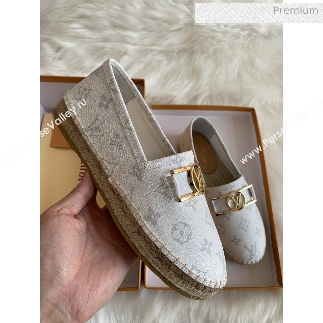 Louis Vuitton Monogram Framed Logo Espadrilles White 2020 (HB-0030330)